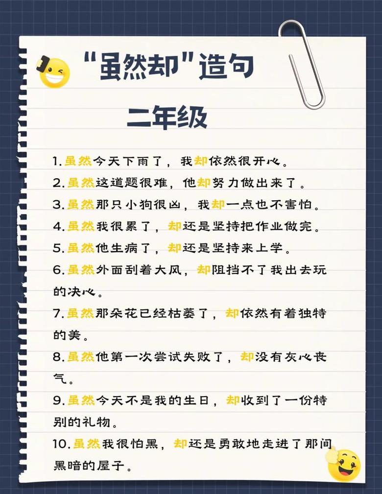 巧妙运用虽然...可是...句型，展现生活多面性