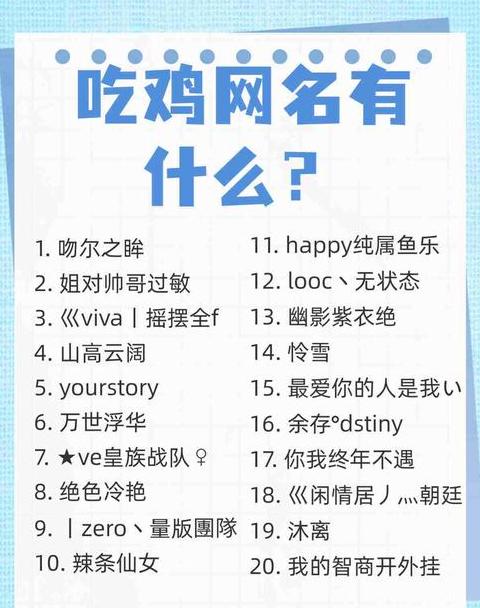 超甜吃鸡情侣网名大盘点